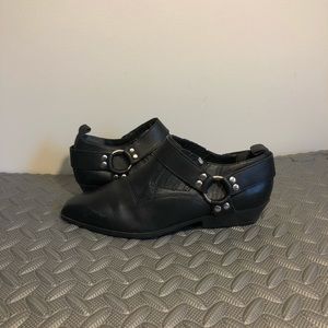 Women’s Black Leather Tribeca Heel Shoes size 6